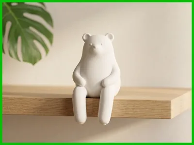 Minimal Sitting Bear