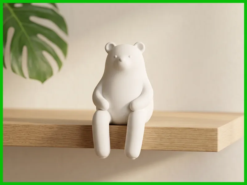 Minimal Sitting Bear