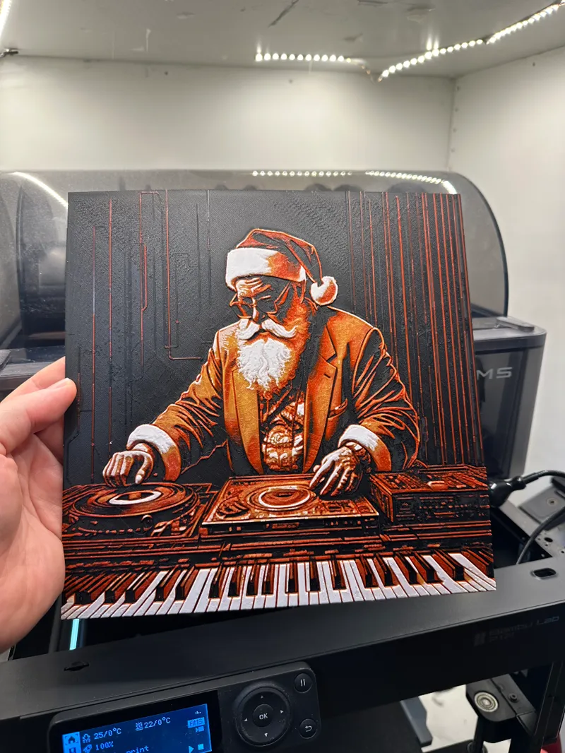 Futuristic Santa Dj
