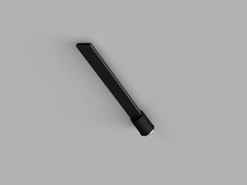 Long crevice nozzle for vacuum cleaner