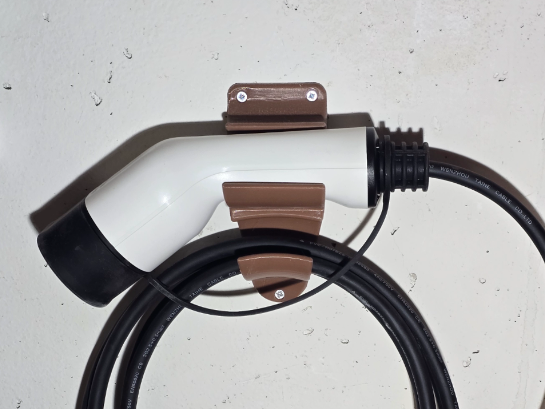 Soporte pared cable carga Tipo 2 – EV