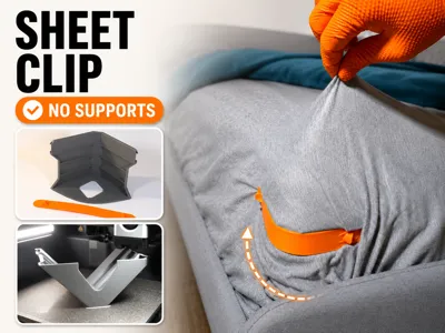 Bed sheet clip