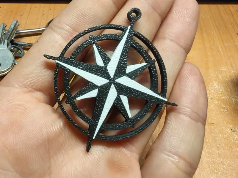 ROSA DE LOS VIENTOS KEYCHAIN