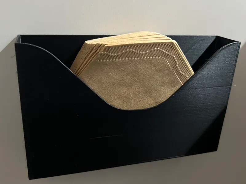 Coffee Filter Cupboard Door Caddie