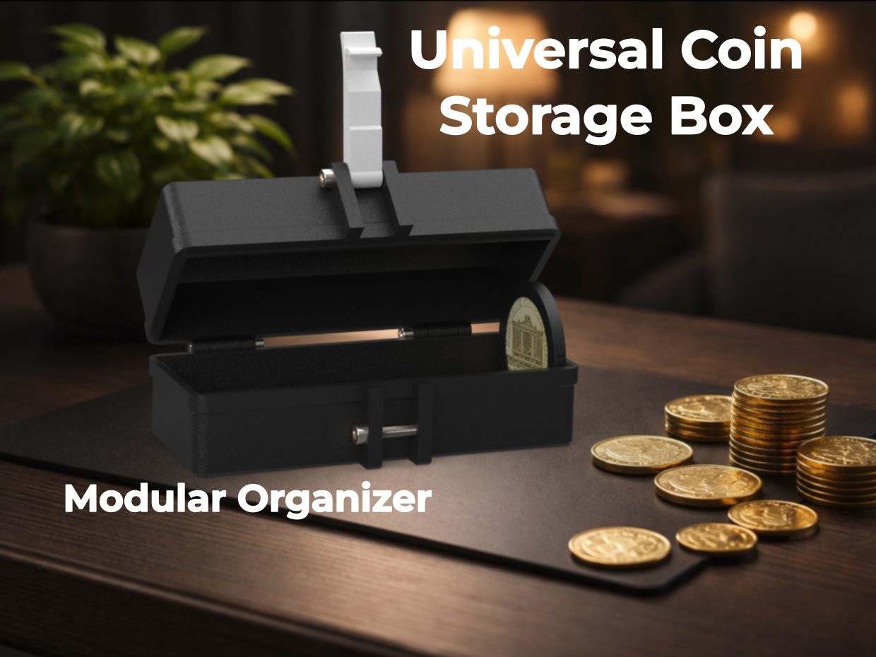 Universal Coin Storage Box – Modular Organizer 
