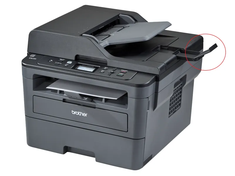 Brother 2550 Printer - Paper stopper