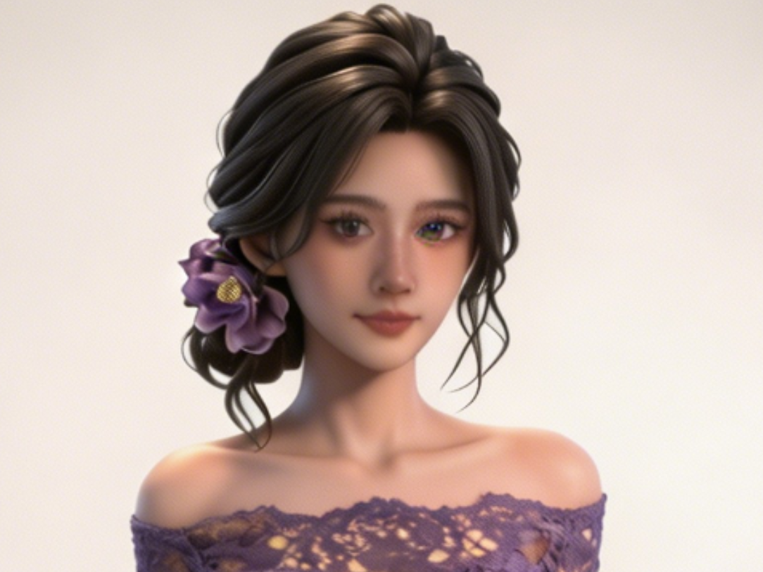 Miniatura 2 do modelo 3D 你的秘书女友3-手办-一体打印