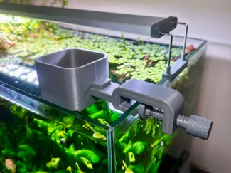 Adjustable Aquarium Clamp with Water Diffuser 