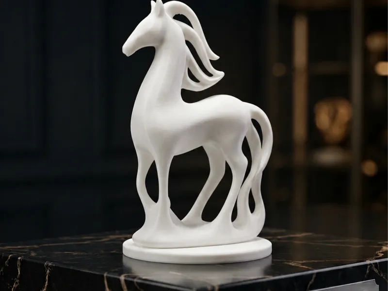 Elegant Abstract Horse Statue