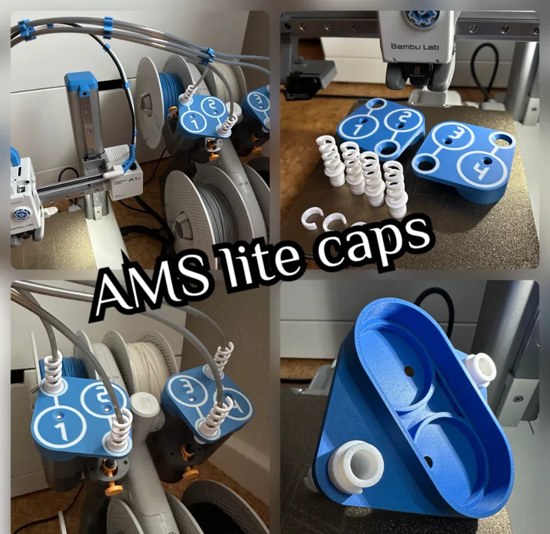 AMS lite caps with or without ptfe guides