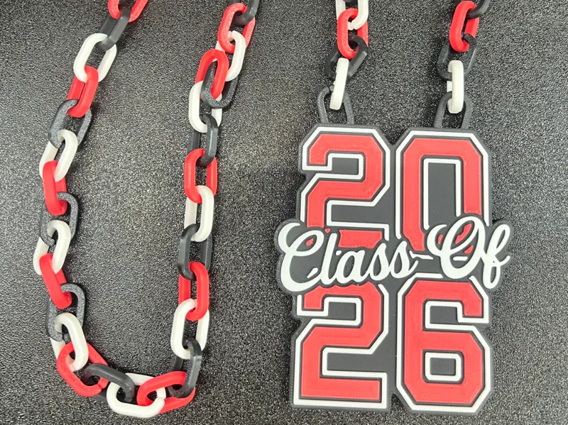 Class of 2026 Oversized Pendant with Chain Ver. 3