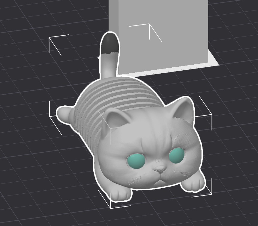 Miniatura 3 do modelo 3D Cute Flexi Cat Spring