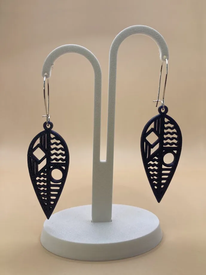Abstract Earring 1 view 2