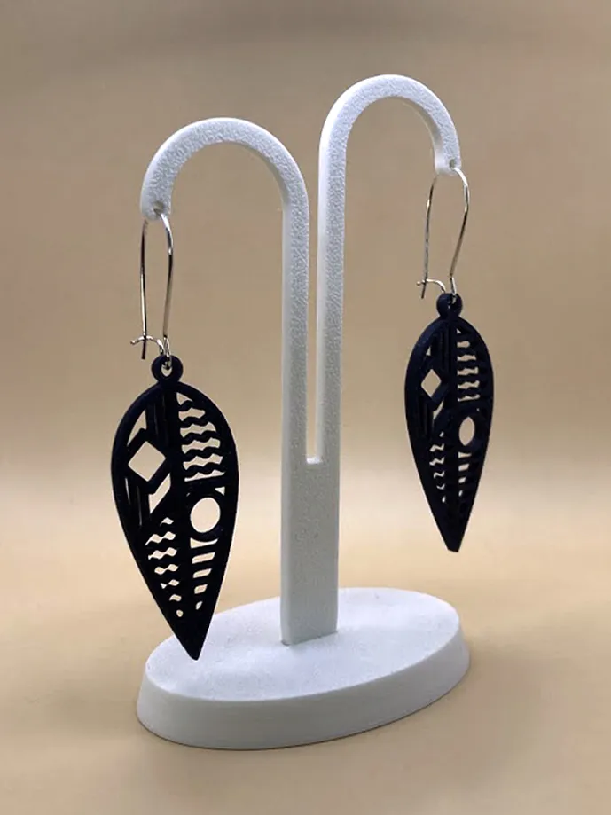 Abstract Earring 1 view 3