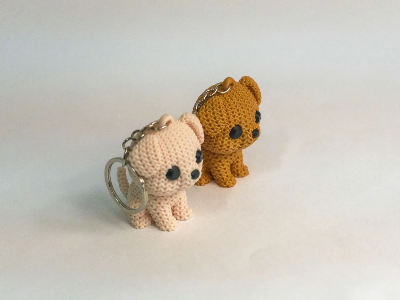 Knitted Puppy Keychain - No AMS view 4