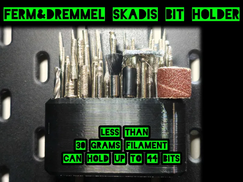 Skadis Dremmel / Ferm Bit Holder