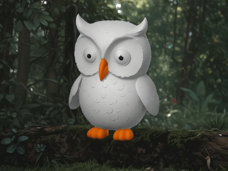 Cute mascot owl