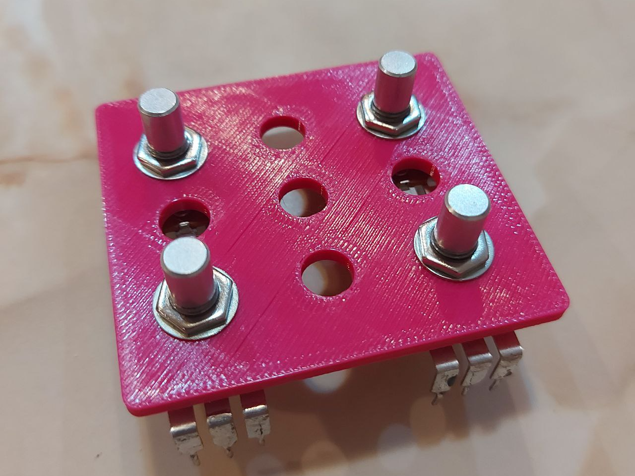 Template for 1590B/125B guitar pedal assembly