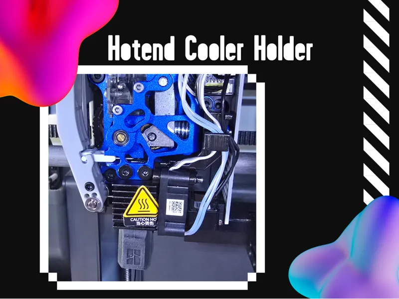 Hotend Cooler Holder (Bambu Lab / BIQU) for X1C