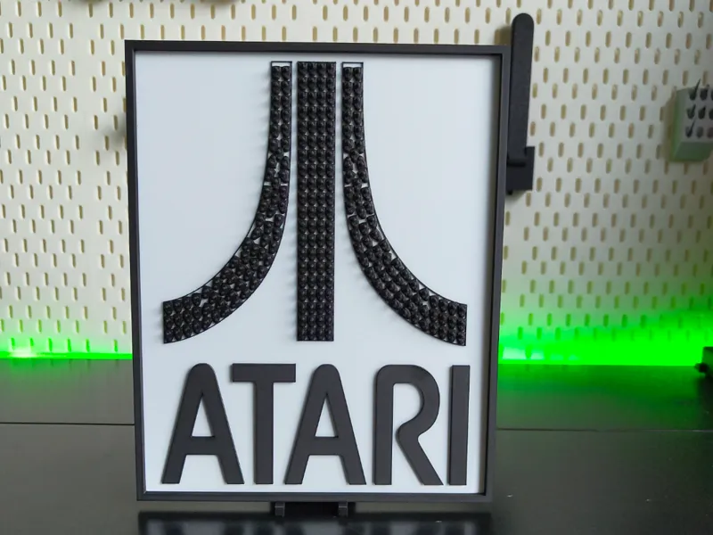 Atari arcade stick plaque
