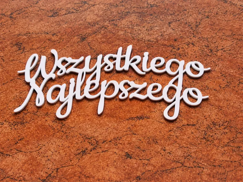 Topper Wszystkiego Najlepszego tort