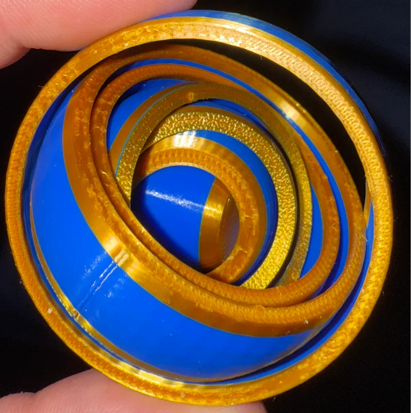 Gyro Fidget Spinner Print In Place
