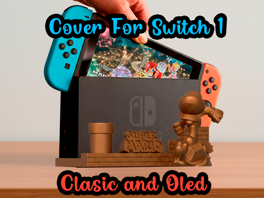 Nintendo Switch - Cubierta Mario Bros para la base