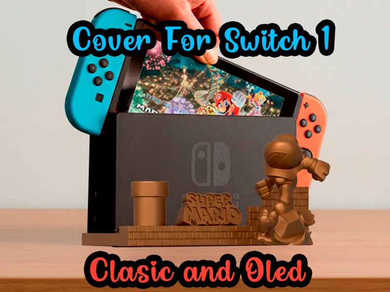 Nintendo Switch - Cubierta Mario Bros para la base