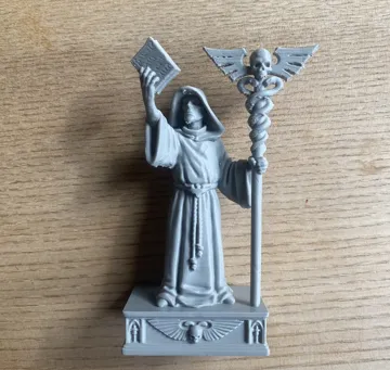 Escenografía en miniatura: Grimdark Trench Crusade Saint Statue Terrain — vista de referencia 3