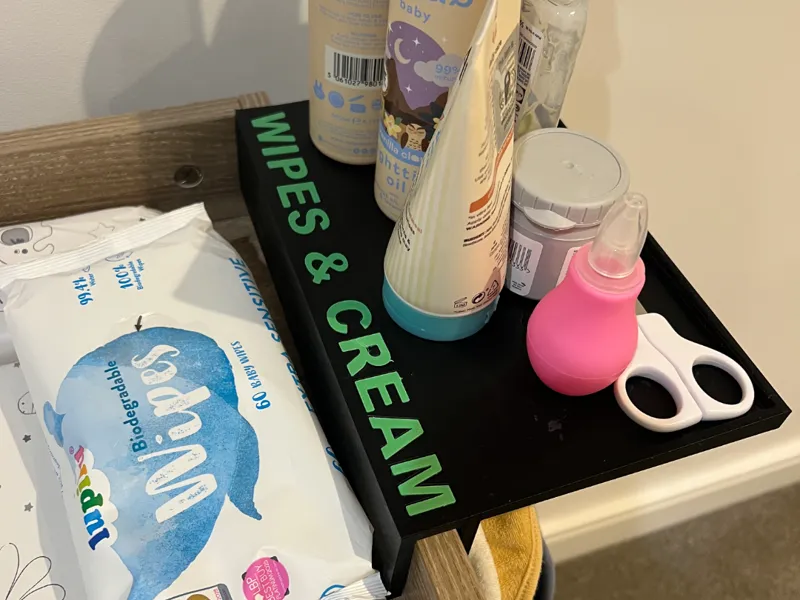Baby Changing Table Shelf and Hanging Hooks