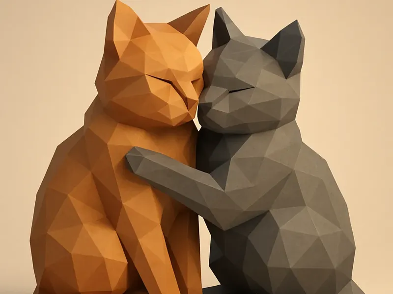 Hugging Cats
