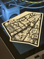 150mm Map For A1 Mini multicolor
