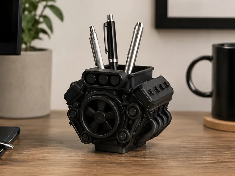 Pen Holder - Engine