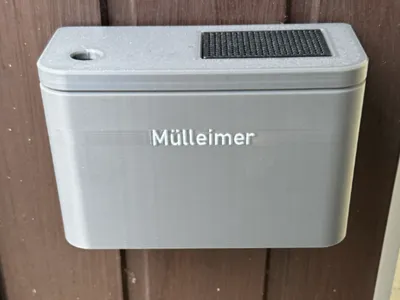 Wall Ashtray/Trash Can with Lid & AMS