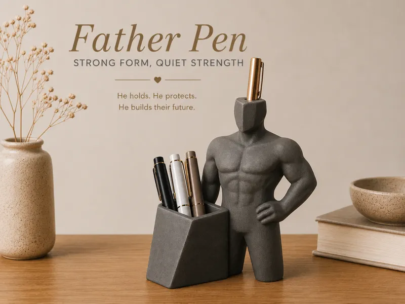 Father Pen – Sculptural Pen Holder