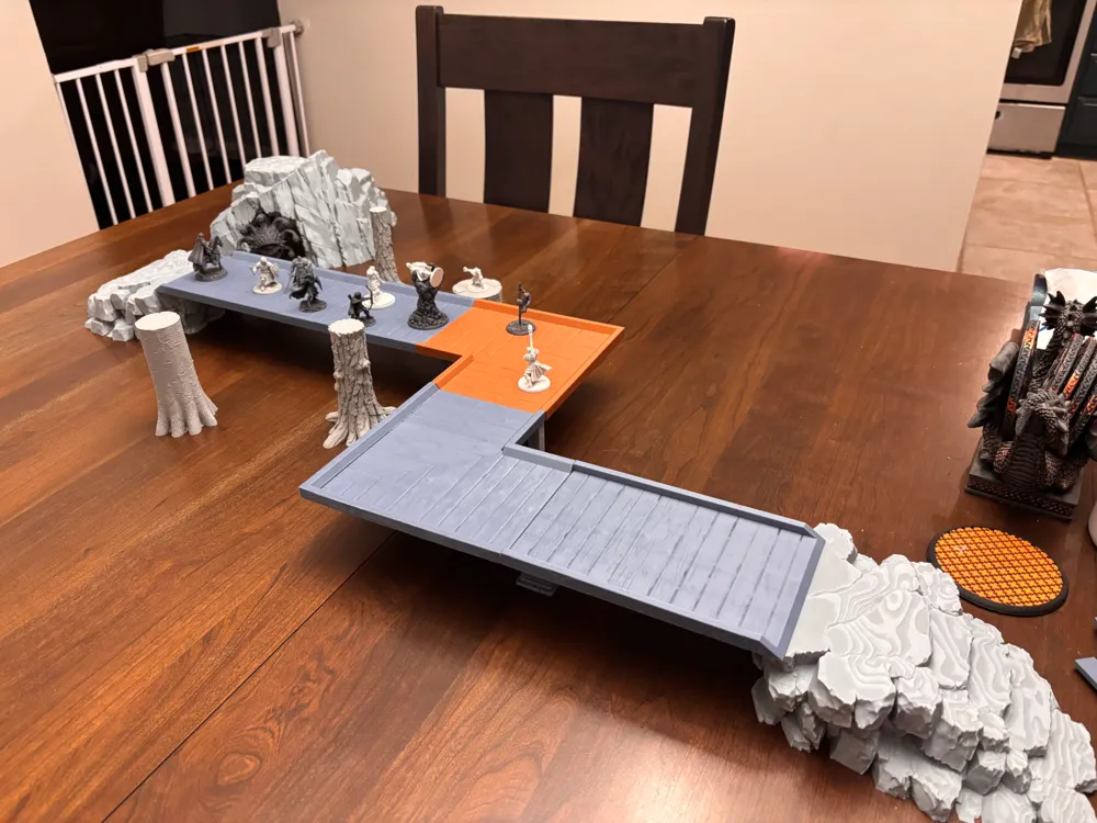 Flat Bridge Model Fully Modular Bridge for Tabletop Gaming - Free 3D Print Model - MakerWorld