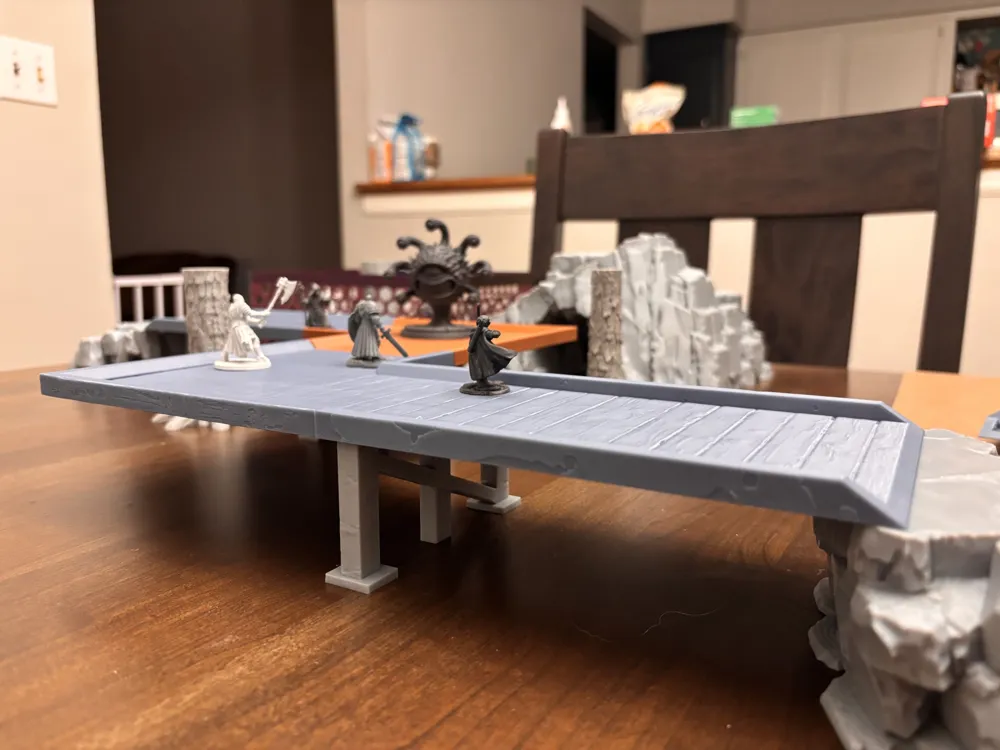 Flat Bridge Model Fully Modular Bridge for Tabletop Gaming - Free 3D Print Model - MakerWorld