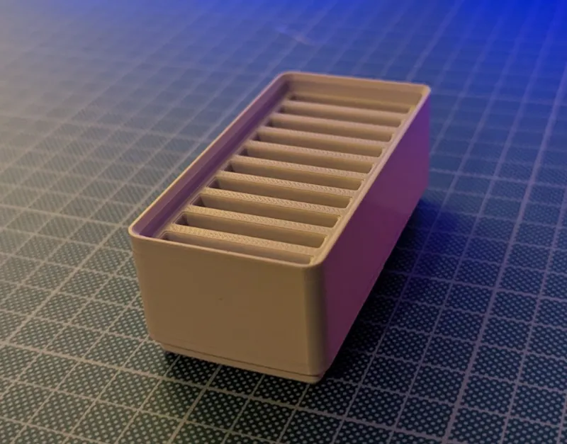 Gridfinity 2x1 10 Slot holder