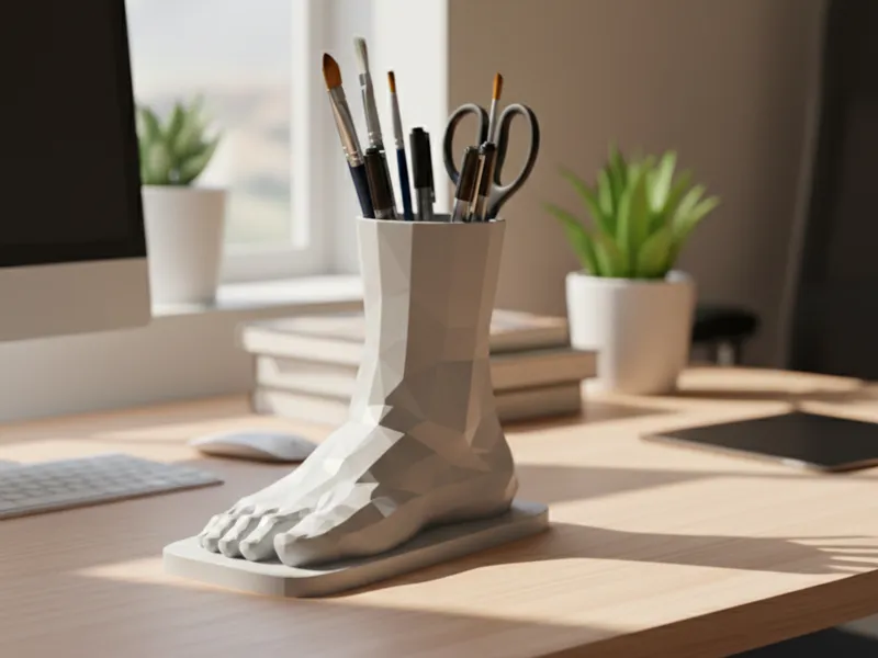 "Step Up" Your Desk – Low-Poly Organizer