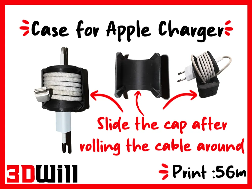 Charging Case for Apple Charger "EU" by 3DWill MakerWorld
