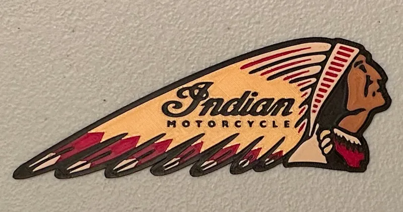 Multicolor Indian Motorcycle Logo Magnet