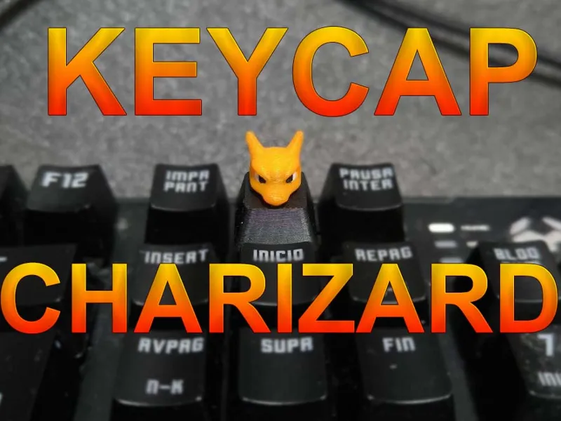 Keycap Cabeza de Charizard – Pokémon Teclado