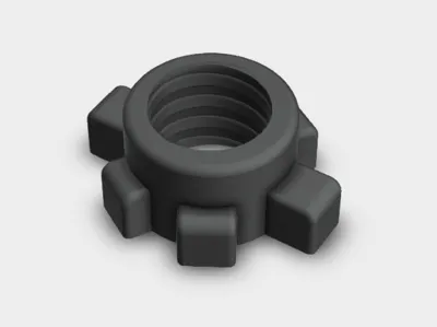 Dumbbell Nut 25mm for plastic coated barbells
