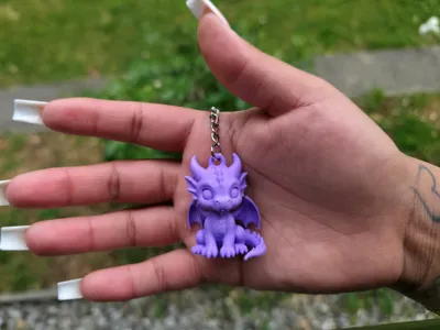 Baby Dragon Keychain