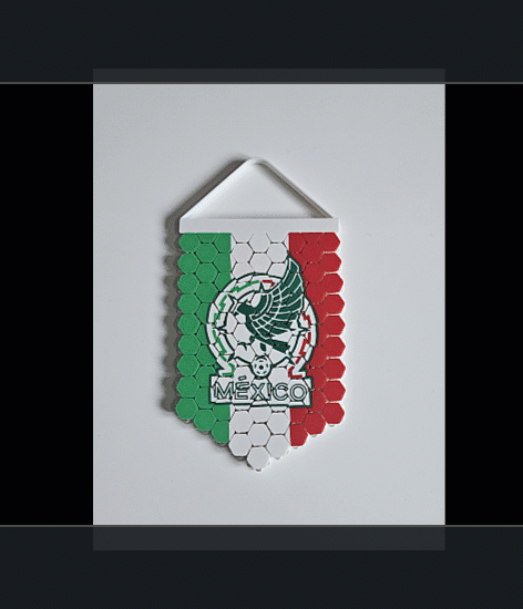 Mexico flexible fútbol logo Flag