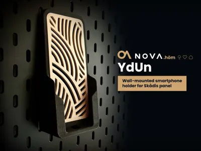 YDUN – Wall-mounted smartphone holder for Skådis panel