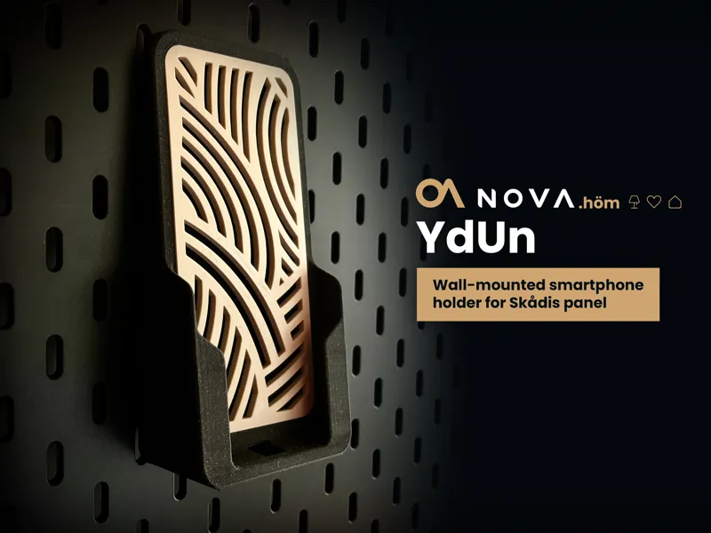 YDUN – Wall mounted smartphone holder Skådis panel