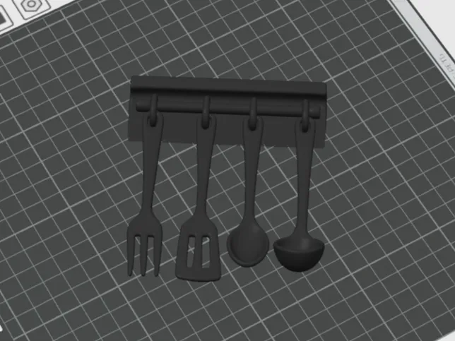 Spoon fork set, kitchen magnet, wall decoration
