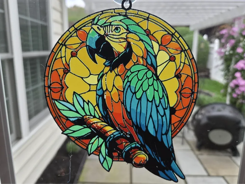 Macaw Stained-glass Remix