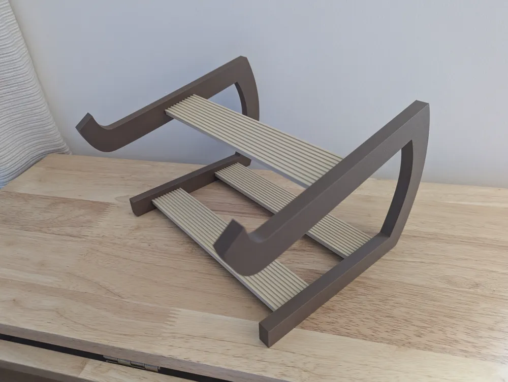 Modern Laptop Riser with Storage Space - Free 3D Print Model - MakerWorld